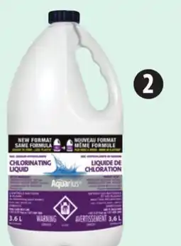 Canadian Tire Aquarius Liquid Pool Chlorine, 3.6L offer