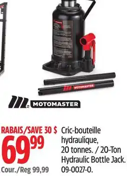 Canadian Tire 20-Ton Hydraulic Bottle Jack offer