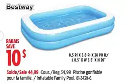 Canadian Tire Bestway Inflatable Family Pool offer