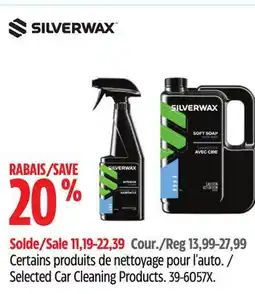 Canadian Tire Silverwax Selected Car Cleaning Products offer