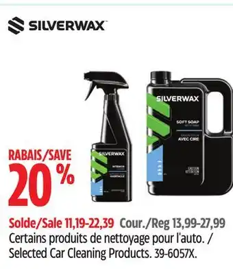 Canadian Tire Silverwax Selected Car Cleaning Products offer