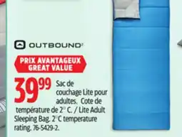 Canadian Tire Lite Adult Sleeping Bag offer