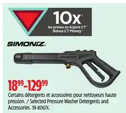 Canadian Tire Simoniz Selected Pressure Washer Detergents and Accessories offer