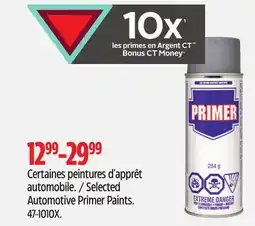 Canadian Tire Selected Automotive Primer Paints offer