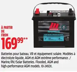 Canadian Tire MOTOMASTER Marine/RV/Solar Batteries offer