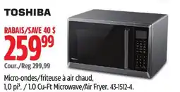 Canadian Tire TOSHIBA 1.0 Cu-Ft Microwave/Air Fryer offer