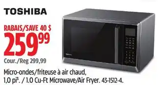 Canadian Tire TOSHIBA 1.0 Cu-Ft Microwave/Air Fryer offer