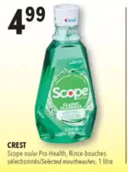 Familiprix Crest Complete Plus Scope whitening fresh mint toothpaste 20ml offer