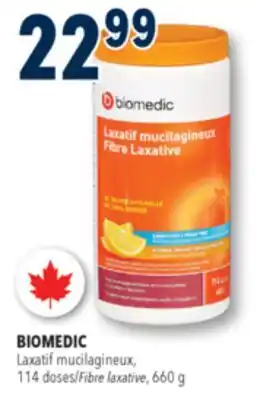 Familiprix BIOMEDIC, Laxatif mucilagineux, 114 doses/Fibre laxative, 660 g offer