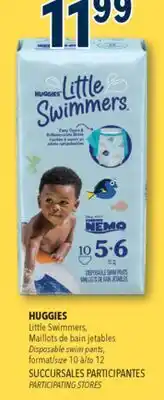 Familiprix HUGGIES, Little Swimmers, Disposable swim pants, size 10 to 12 offer