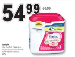 Familiprix Similac Total Comfort milk-based iron-fortified infant formula Step 1 - 837g offer