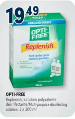 Familiprix OPTI-FREE, Multi-purpose disinfecting solution, 2 x 300 ml offer
