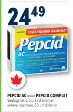 Familiprix Pepcid AC maximum strength acid controller tablets 50un offer