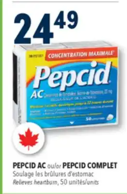 Familiprix Pepcid AC maximum strength acid controller tablets 50un offer