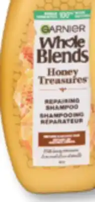 Familiprix Garnier Whole Blends repairing shampoo blended with honey & beeswax 370ml offer