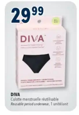 Familiprix DIVA, Reusable period underwear, 1 unit offer