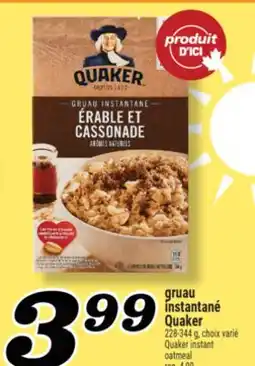 Marché Richelieu Gruau Instantané Quaker | Quaker instant oatmeal offer
