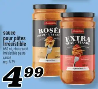 Marché Richelieu SAUCE POUR PÂTES IRRÉSISTIBLE | IRRÉSISTIBLE PASTA SAUCE offer