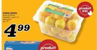 Marché Richelieu PRUNES JAUNES | YELLOW PLUMS offer