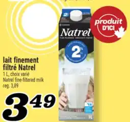 Marché Richelieu LAIT FINEMENT FILTRÉ NATREL | NATREL FINE-FILTERED MILK offer