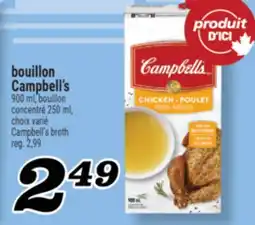 Marché Richelieu BOUILLON CAMPBELL'S | CAMPBELL'S BROTH offer