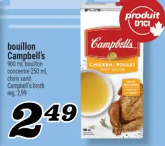 Marché Richelieu BOUILLON CAMPBELL'S | CAMPBELL'S BROTH offer