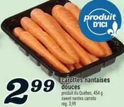 Marché Richelieu CAROTTES NANTAISES DOUCES | SWEET NANTES CARROTS offer