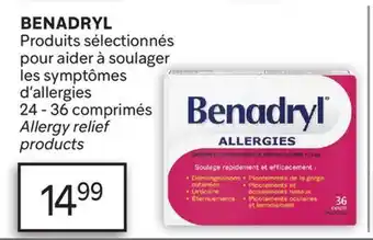 Brunet BENADRYL Produits sélectionnés pour aider à soulager les symptômes d'allergies offer