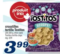 Marché Richelieu CROUSTILLES TORTILLA TOSTITOS | TOSTITOS CHIPS offer