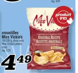 Marché Richelieu CROUSTILLES MISS VICKIE'S | MISS VICKIE'S POTATO CHIPS offer