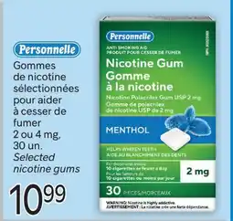 Brunet PERSONNELLE Gommes de nicotine sélectionnées pour aider à cesser de fumer offer