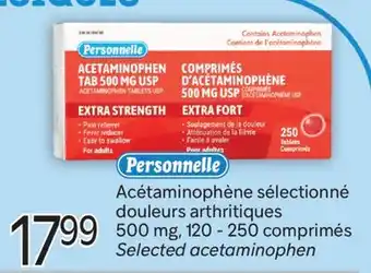 Brunet PERSONNELLE Acétaminophène sélectionné douleurs arthritiques offer