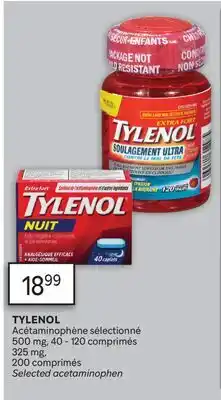 Brunet TYLENOL Acétaminophène sélectionné offer