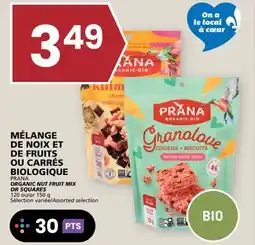 Rachelle-Bery Grocery PRANA ORGANIC NUT FRUIT MIX OR SQUARES offer