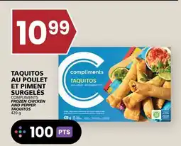 Rachelle-Bery Grocery COMPLIMENTS FROZEN CHICKEN AND PEPPER TAQUITOS offer