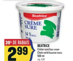Marché Adonis BEATRICE Crème sure/Sour cream offer