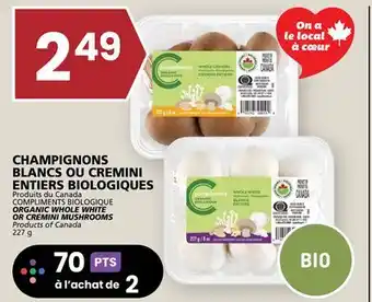 Rachelle-Bery Grocery COMPLIMENTS BIOLOGIQUE ORGANIC WHOLE WHITE OR CREMINI MUSHROOMS offer