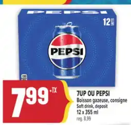 Marché Adonis 7UP OU PEPSI Boisson gazeuse | Soft drink offer