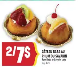Marché Adonis GÂTEAU BABA AU RHUM OU SAVARIN | RUM BABA OR SAVARIN CAKE offer
