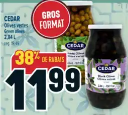 Marché Adonis CEDAR OLIVES VERTES | GREEN OLIVES offer