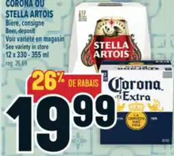 Marché Adonis CORONA OU STELLA ARTOIS BIÈRE, CONSIGNE | BEER offer