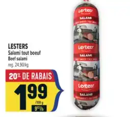 Marché Adonis LESTERS SALAMI TOUT BOEUF | BEEF SALAMI offer