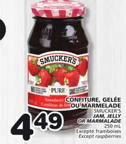 Marches Tradition SMUCKER'S JAM, JELLY OR MARMALADE offer