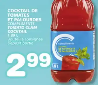 Marches Tradition COMPLIMENTS TOMATO CLAM COCKTAIL offer