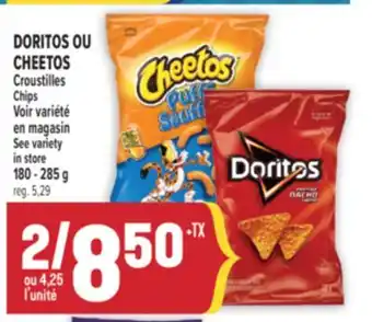 Marché Adonis DORITOS OU CHEETOS CROUSTILLES |CHIPS offer