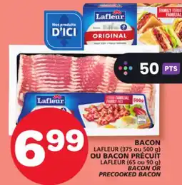 Marches Tradition LAFLEUR BACON (375 ou 500 g) OR PRECOOKED BACON (65 ou 90 g) offer