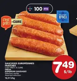 Marches Tradition C'EST PRÊT! À CUIRE FRESH EUROPEAN SAUSAGES offer