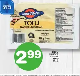 Marches Tradition UNISOYA NATURE TOFU offer