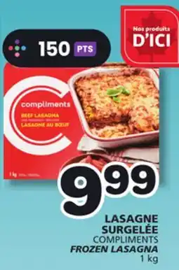 Marches Tradition COMPLIMENTS FROZEN LASAGNA offer