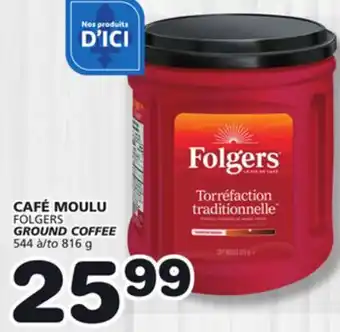 Marches Tradition FOLGERS GROUND COFFEE offer